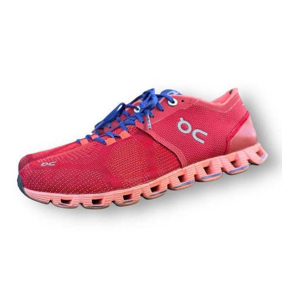 ON Cloud X Running Sneakers Shoes Red/Flash Women's size 8 - Picture 14 of 14
